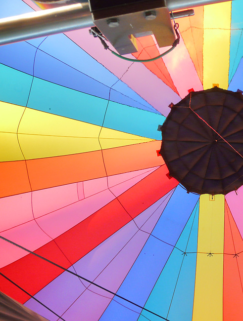 Inside the balloon