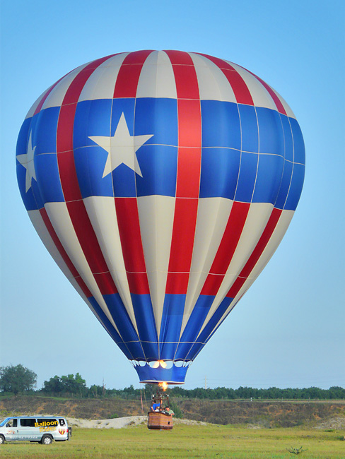 Hot Air Balloon Landing