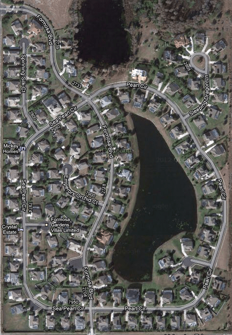 Map of Formosa Gardens Estates in Orlando, Florida