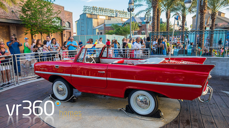 Amphicars at Disney Springs in Orlando Florida