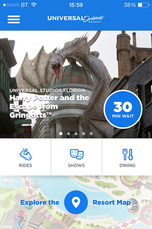 Universal Studios Orlando iPhone App