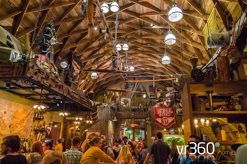 Inside the Jock Lindsey Hangar Bar at Disney Springs